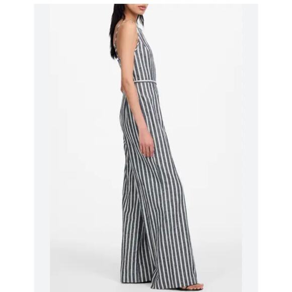 Madewell Denim Pinstripe Jumpsuit size 0 - Picture 1 of 7